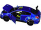 2016 Subaru WRX STI Widebody Blue Metallic JDM Tuners Series 1/24 Diecast Model Car Jada 37491