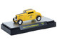 1932 Ford Three-Window Coupe MoonEyes Yellow with Black Stripe Limited Edition to 4400 pieces Worldwide 1/64 Diecast Model Car M2 Machines 31500-HS72