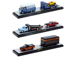Auto Haulers Set of 3 Trucks Release 93 Limited Edition to 6000 pieces Worldwide 1/64 Diecast Model Cars M2 Machines 36000-93