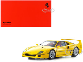 Ferrari F40 Yellow 1/18 Diecast Model Car Kyosho KS08416Y