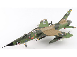 Republic F 105F Thunderchief Fighter Bomber Aircraft 63 8299 Peach 91 128th Tactical Fighter Squadron Georgia ANG Dobbins Air Reserve Base United States Air Force Air Power Series 1/72 Diecast Model Hobby Master HA2553