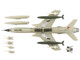 Republic F 105F Thunderchief Fighter Bomber Aircraft 63 8299 Peach 91 128th Tactical Fighter Squadron Georgia ANG Dobbins Air Reserve Base United States Air Force Air Power Series 1/72 Diecast Model Hobby Master HA2553
