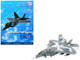 Lockheed F 22 Raptor Stealth Aircraft Splinter Camouflage United States Air Force Air Power Series 1/72 Diecast Model Hobby Master HA2831