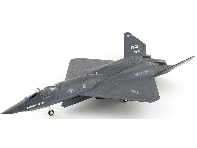 Northrop YF 23 Black Widow II Stealth Fighter Aircraft #87 0800 PAV 1 1990 United States Air Force Air Power Series 1/72 Diecast Model Hobby Master HA2851