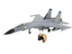 Shenyang J 11A Fighter Aircraft 40547 Golden Helmet 2014 People s Liberation Army Air Force with 1/8 Scale Golden Helmet Air Power Series 1/72 Diecast Model Hobby Master HA6023
