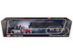 Kenworth W900A with 36 Sleeper and 43 Wilson Pacesetter Grain Trailer Black and Gray with Viper Red Stripes 1/64 Diecast Model DCP/First Gear 60-2137