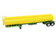 Tanker Trailer Yellow and Green 1/87 (HO) Plastic Model Car HO Logistics HL-305