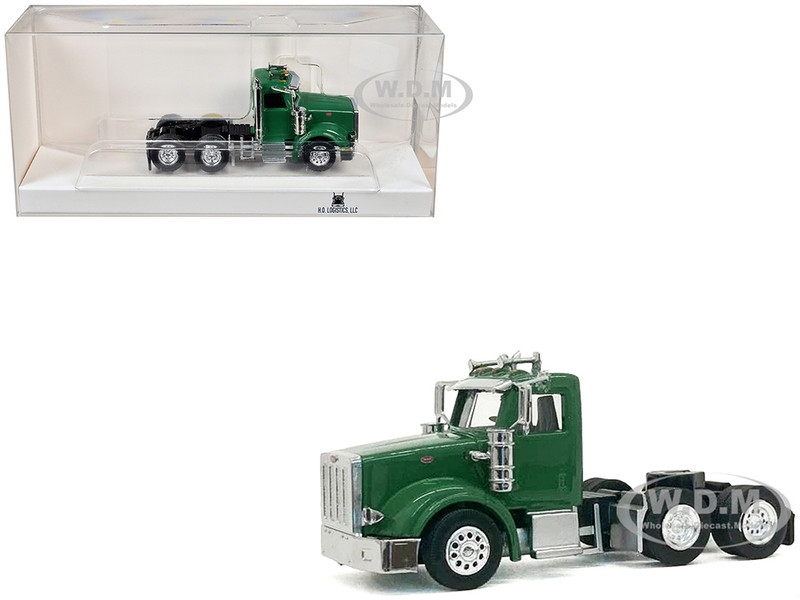 Peterbilt 367 Day Cab Green 1/87 (HO) Plastic Model Car HO Logistics HL-36705