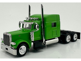 Peterbilt 389 Truck Tractor with Sleeper Cab Lime Green 1/87 (HO) Plastic Model Car HO Logistics HL-38904