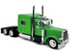 Peterbilt 389 Truck Tractor with Sleeper Cab Lime Green 1/87 (HO) Plastic Model Car HO Logistics HL-38904