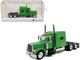 Peterbilt 389 Truck Tractor with Sleeper Cab Lime Green 1/87 (HO) Plastic Model Car HO Logistics HL-38904