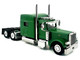 Peterbilt 389 Truck Tractor with Sleeper Cab Green 1/87 (HO) Plastic Model Car HO Logistics HL-38905