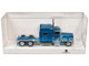 Peterbilt 389 Truck Tractor with Sleeper Cab Blue Metallic 1/87 (HO) Plastic Model Car HO Logistics HL-38906