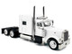 Peterbilt 389 Truck Tractor with Sleeper Cab White 1/87 (HO) Plastic Model Car HO Logistics HL-38907