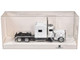 Peterbilt 389 Truck Tractor with Sleeper Cab White 1/87 (HO) Plastic Model Car HO Logistics HL-38907