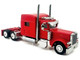 Peterbilt 389 Truck Tractor with Sleeper Cab Red 1/87 (HO) Plastic Model Car HO Logistics HL-38908
