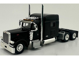 Peterbilt 389 Truck Tractor with Sleeper Cab Black 1/87 (HO) Plastic Model Car HO Logistics HL-38909