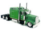 Kenworth W900L Truck Tractor with Sleeper Cab Lime Green 1/87 (HO) Plastic Model Car HO Logistics HL-90004
