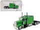 Kenworth W900L Truck Tractor with Sleeper Cab Lime Green 1/87 (HO) Plastic Model Car HO Logistics HL-90004