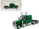 Kenworth W900L Truck Tractor with Sleeper Cab Green 1/87 (HO) Plastic Model Car HO Logistics HL-90005