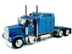 Kenworth W900L Truck Tractor with Sleeper Cab Blue Metallic 1/87 (HO) Plastic Model Car HO Logistics HL-90006 Kenworth W900L Truck Tractor with Sleeper Cab Blue Metallic 1/87 (HO) Plastic Model Car HO Logistics HL-90006