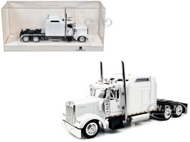 Kenworth W900L Truck Tractor with Sleeper Cab White 1/87 (HO) Plastic Model Car HO Logistics HL-90007