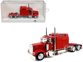 Kenworth W900L Truck Tractor with Sleeper Cab Red 1/87 (HO) Plastic Model Car HO Logistics HL-90008