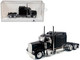 Kenworth W900L Truck Tractor with Sleeper Cab Black 1/87 (HO) Plastic Model Car HO Logistics HL-90009