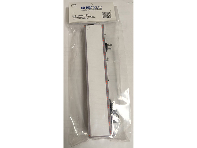 Box Trailer with Reefer White 1/87 (HO) Plastic Model HO Logistics HL-158