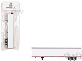 Box Trailer with Reefer White 1/87 (HO) Plastic Model HO Logistics HL-158