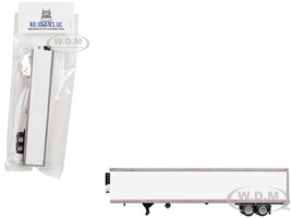 Box Dry Goods Trailer White 1/87 (HO) Plastic Model HO Logistics HL-159