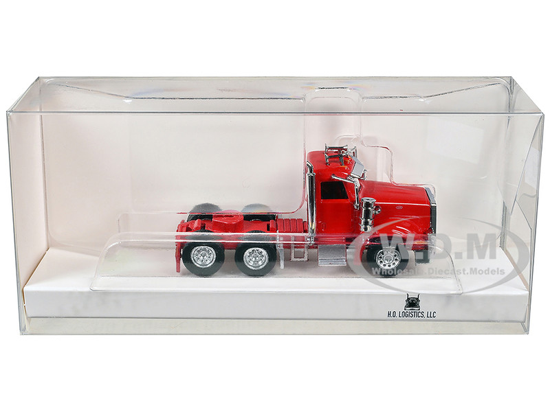 Peterbilt 367 Day Cab Red 1/87 (HO) Plastic Model Car HO Logistics HL-36708