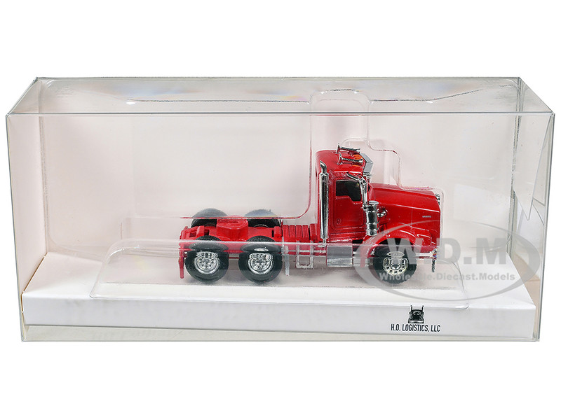 Kenworth T800 Day Cab Red 1/87 (HO) Plastic Model Car HO Logistics HL-80008