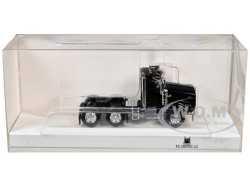 Kenworth T800 Day Cab Black 1/87 (HO) Plastic Model Car HO Logistics HL-80009