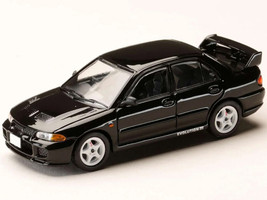 Mitsubishi Lancer RS Evolution III RHD Right Hand Drive Black Initial D 1995 2013 Manga Diorama Set Series 1/64 Diecast Model Car Hobby Japan HJDMD004