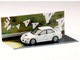 Mitsubishi Lancer RS Evolution IV RHD Right Hand Drive MonStar White Initial D 1995 2013 Manga Diorama Set Series 1/64 Diecast Model Car Hobby Japan HJDMD005