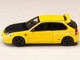 Honda Civic EK9 RHD Right Hand Drive Yellow with Carbon Hood Initial D 1995 2013 Manga Diorama Set Series 1/64 Diecast Model Car Hobby Japan HJDMD007