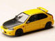 Honda Civic EK9 RHD Right Hand Drive Yellow with Carbon Hood Initial D 1995 2013 Manga Diorama Set Series 1/64 Diecast Model Car Hobby Japan HJDMD007