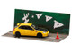 Honda Civic EK9 RHD Right Hand Drive Yellow with Carbon Hood Initial D 1995 2013 Manga Diorama Set Series 1/64 Diecast Model Car Hobby Japan HJDMD007