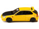 Honda Civic EK9 RHD Right Hand Drive Yellow with Carbon Hood Initial D 1995 2013 Manga Diorama Set Series 1/64 Diecast Model Car Hobby Japan HJDMD007