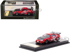 Toyota Supra JZA80 RZ RHD Right Hand Drive Eclipse Racing Concept Red with Carbon Hood 1/64 Diecast Model Car Ignition Model IG3841