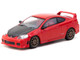 Honda Integra Type R DC5 Custom RHD Right Hand Drive Red with Carbon Hood Road64 Series 1/64 Diecast Model Car Tarmac Works T64R-TL022-RE