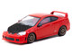 Honda Integra Type R DC5 Custom RHD Right Hand Drive Red with Carbon Hood Road64 Series 1/64 Diecast Model Car Tarmac Works T64R-TL022-RE