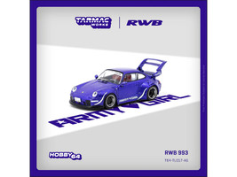 RWB 993 Army Girl Purple Metallic Hobby64 Series 1/64 Diecast Model Car Tarmac Works T64-TL017-AG
