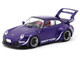 RWB 993 Army Girl Purple Metallic Hobby64 Series 1/64 Diecast Model Car Tarmac Works T64-TL017-AG