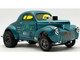 1940 Gasser Laffin Gas Teal Metallic with Graphics Limited Edition to 306 pieces Worldwide 1/18 Diecast Model Car ACME A1800936