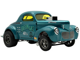 1940 Gasser Laffin Gas Teal Metallic with Graphics Limited Edition to 306 pieces Worldwide 1/18 Diecast Model Car ACME A1800936