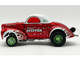 1940 Gasser Stockin Stuffer Red Chrome with White Top and Graphics Limited Edition to 126 pieces Worldwide 1/18 Diecast Model Car ACME A1800938