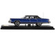 1979 Lincoln Continental Town Car Dark Blue with Black Top and Blue Interior 1/64 Diecast Model Car Sun Star SS-60002
