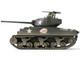U.S. Sherman M4A3 76 Medium Tank THUNDERBOLT IV 37th Tank Battalion 4th Armored Division Bastogne 1944 United States Army Mini AFV Series 1/64 Diecast Model Forces of Valor FOV-805101